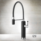 Μπαταρία Νεροχύτη HAPPY, GESSI Matt Black / Chrome